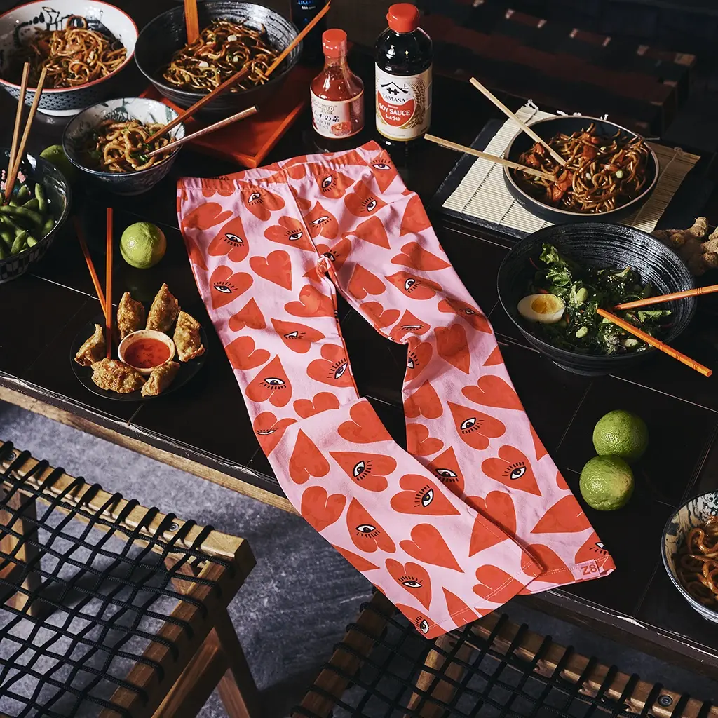 Broek FLARED Sille (sorbet pink)