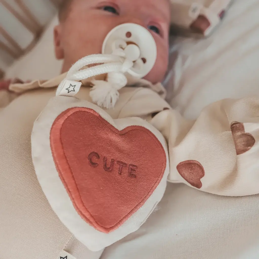 Speenkoord Snoep Hartje (withered rose)