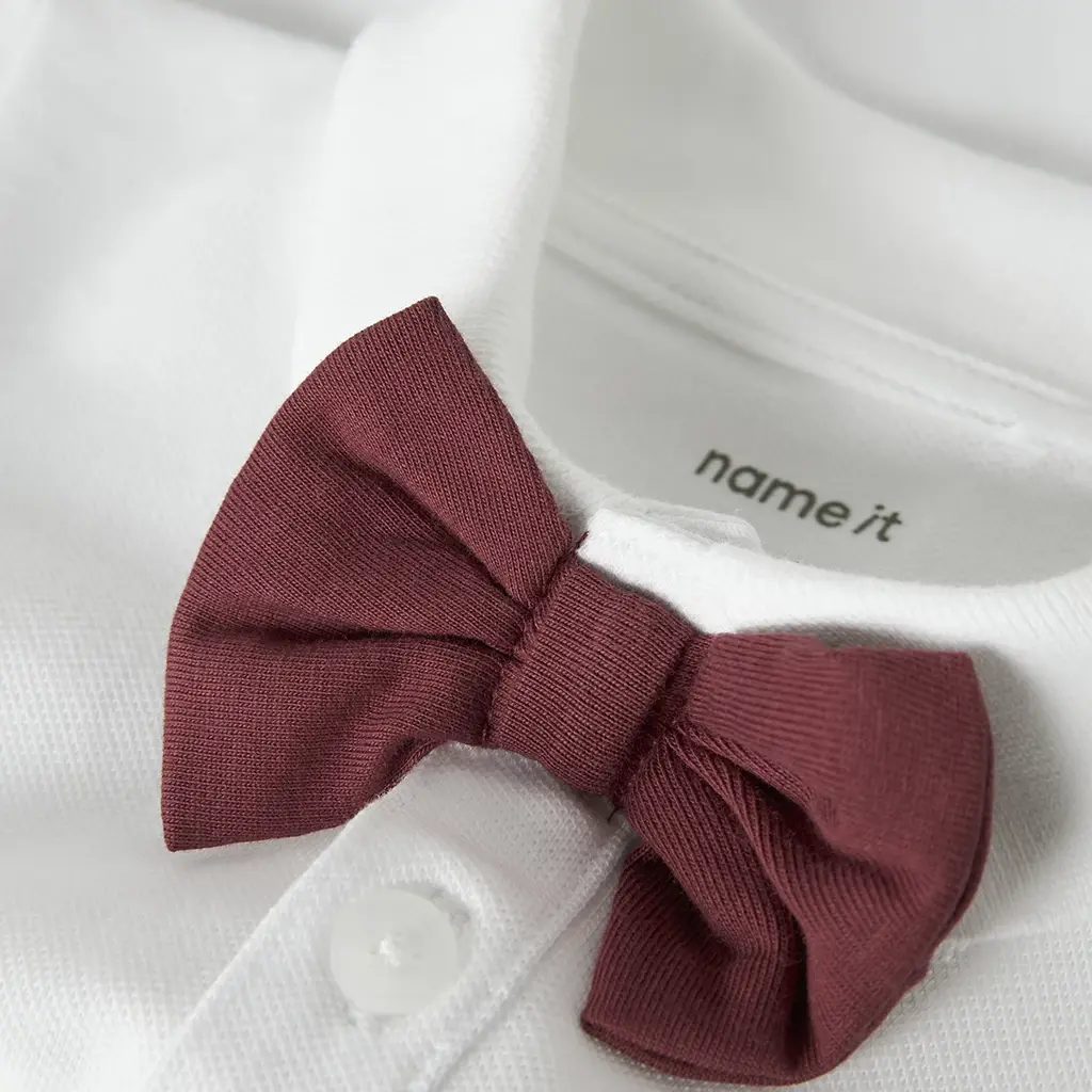 Polo shirt met strikje Rogula (bright white)