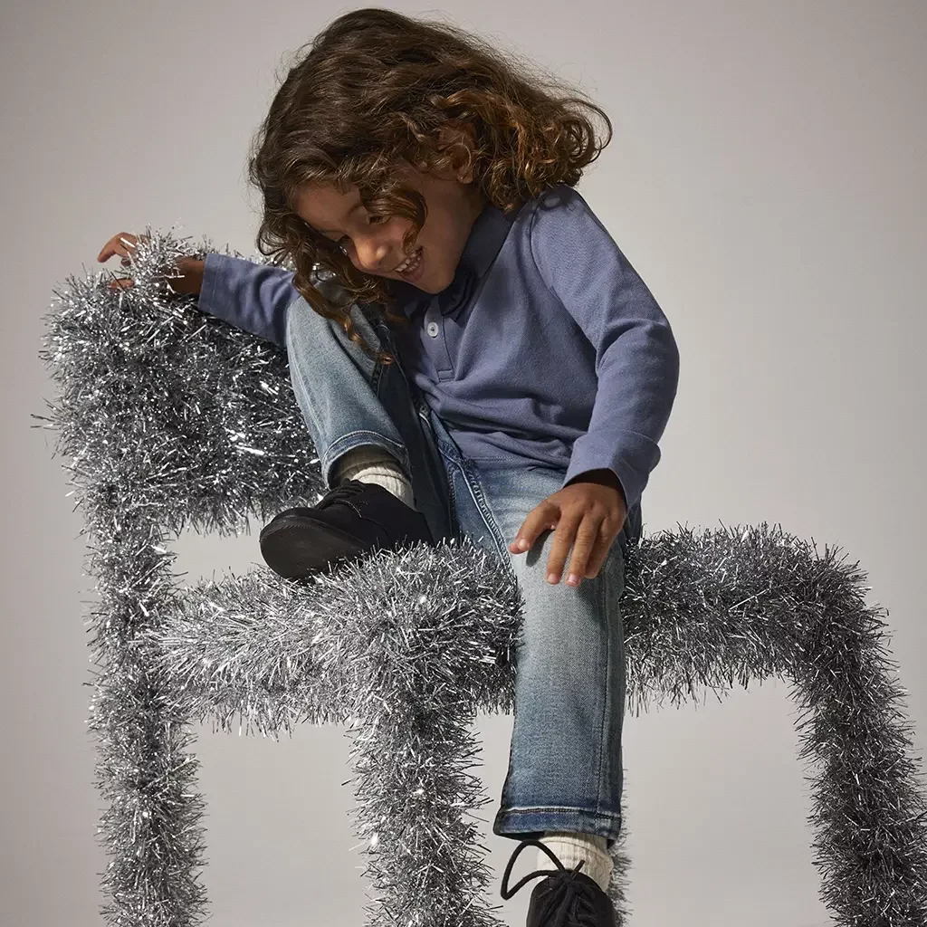 Polo shirt met strikje Rogula (flint stone)