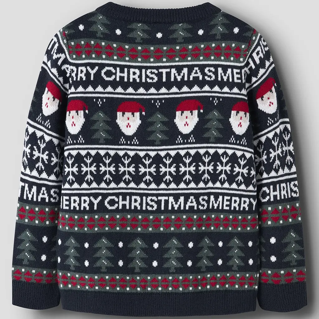 KERST gebreide trui Rastokka (dark sapphire)