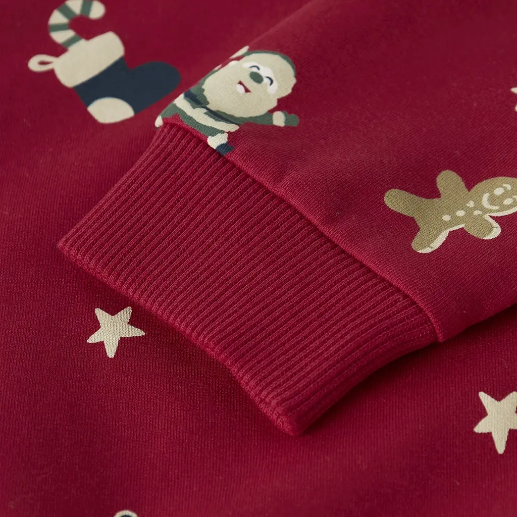 KERST trui sweat Rohom (jester red)