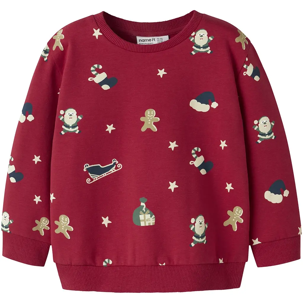 KERST trui sweat Rohom (jester red)