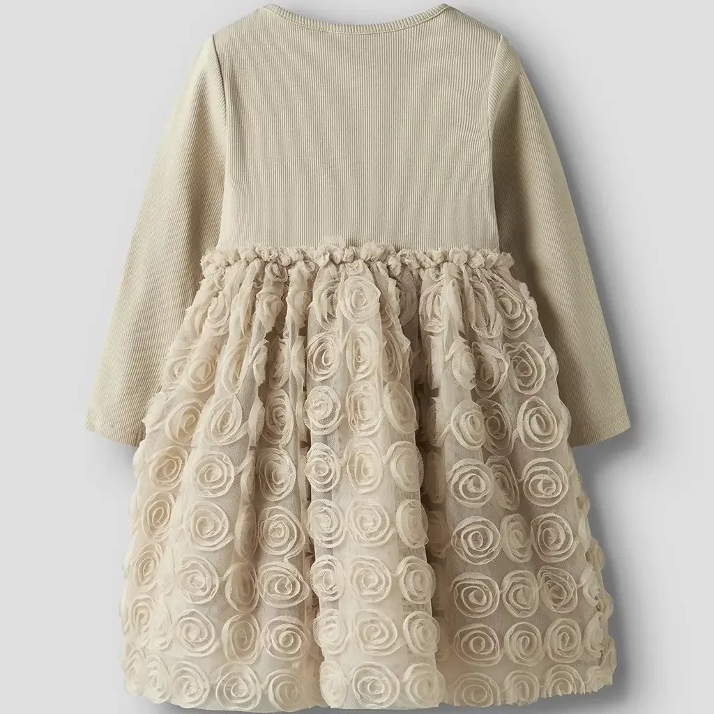 Jurk tulle Sykia (cement)