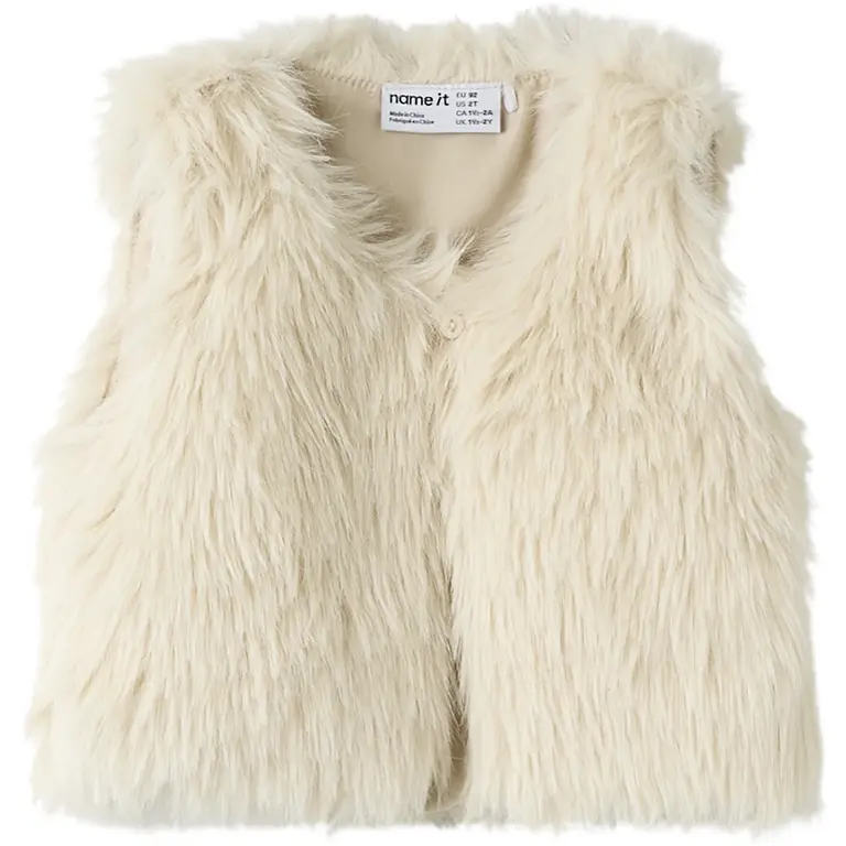 Gilet fake fur Sully (cement)