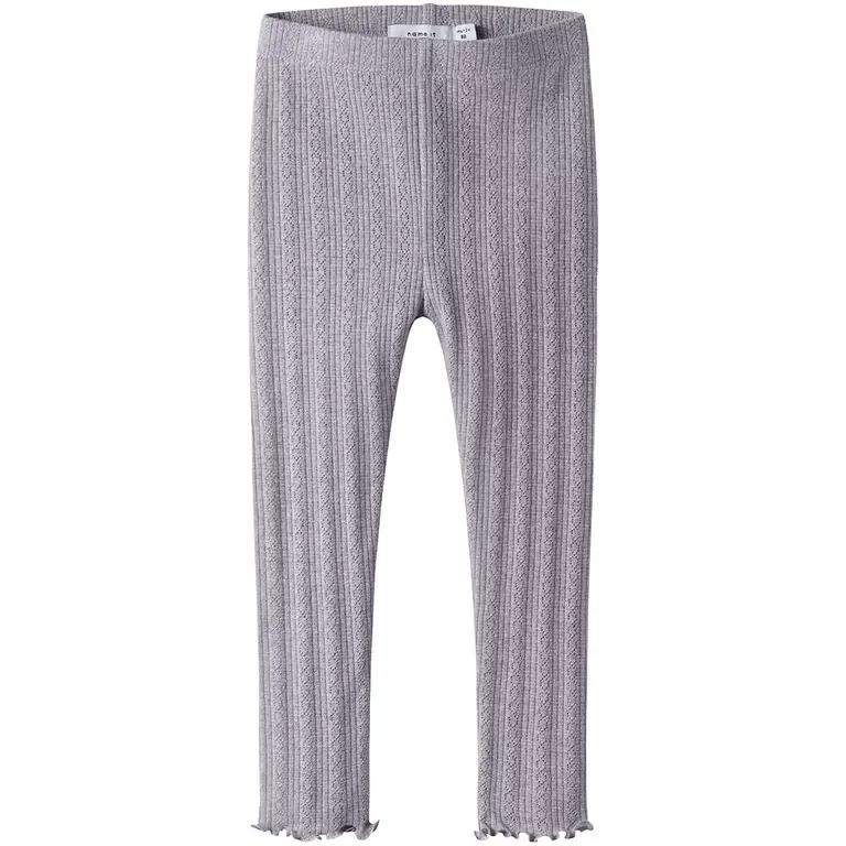 Broekje rib SLIM Blitta (lilac marble melange)