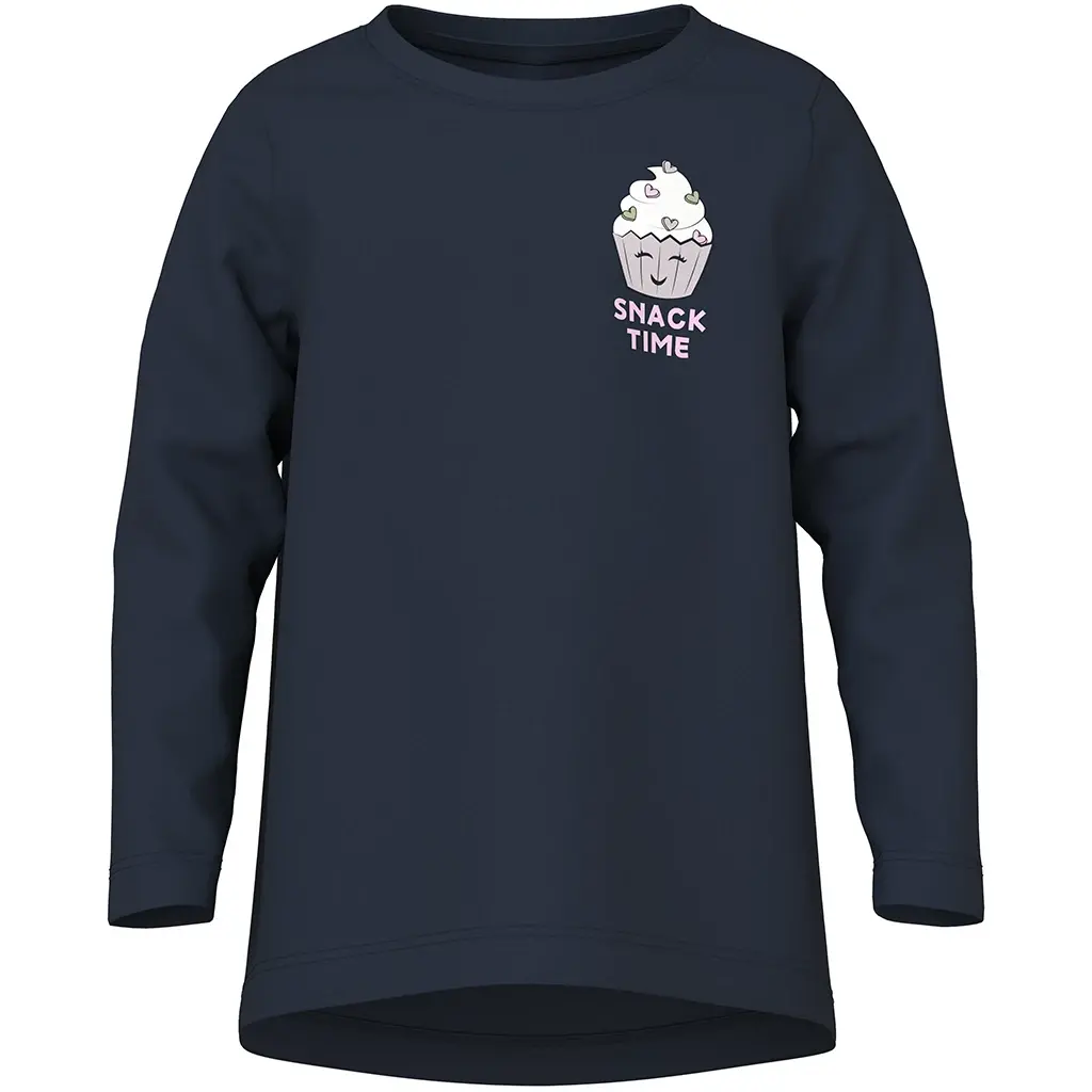 Twee longsleeves LOOSE Violet (navy blazer/lilac marble)