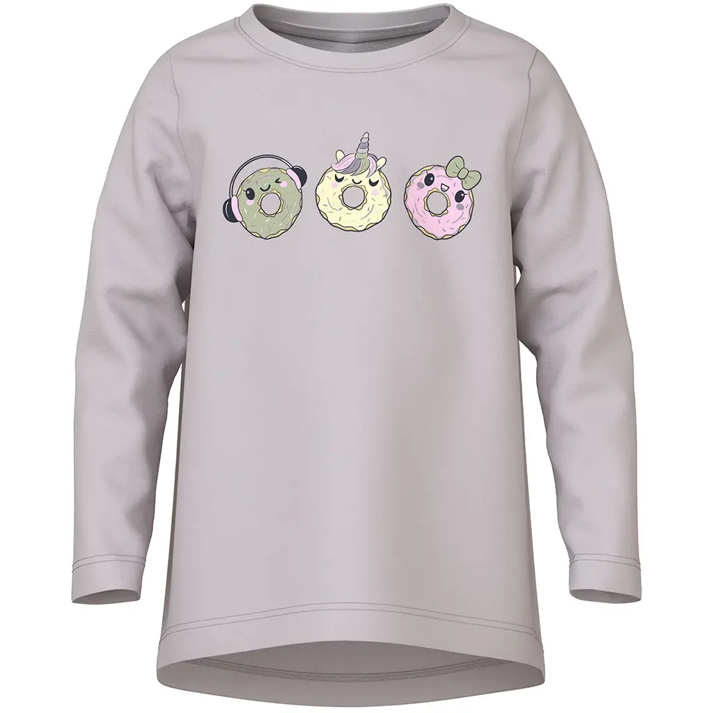 Twee longsleeves LOOSE Violet (navy blazer/lilac marble)