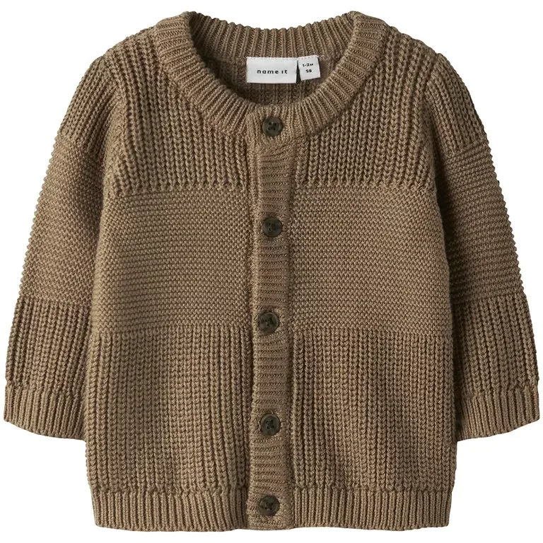 Gebreid vestje (toasted coconut)