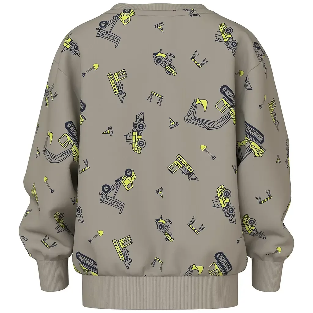 Trui sweat Vildar (vintage khaki excavator)