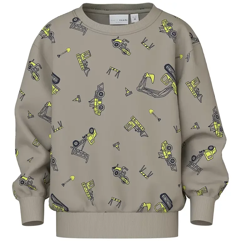 Trui sweat Vildar (vintage khaki excavator)