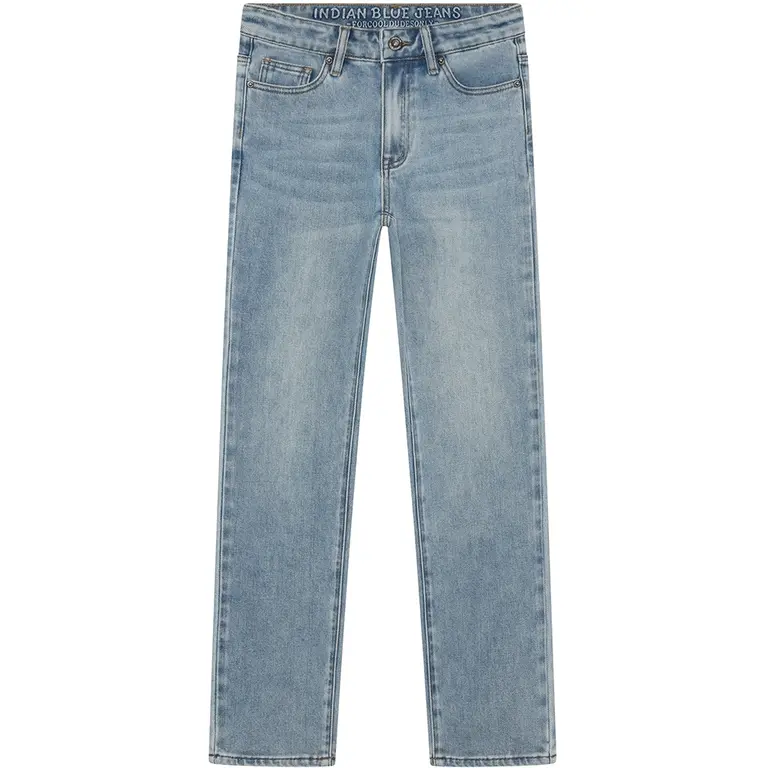 Spijkerbroek straight fit (used medium denim)