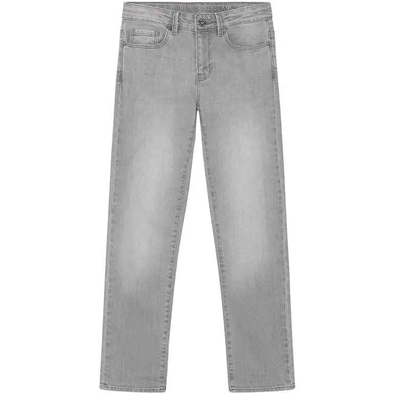 Spijkerbroek straight fit (light grey denim)