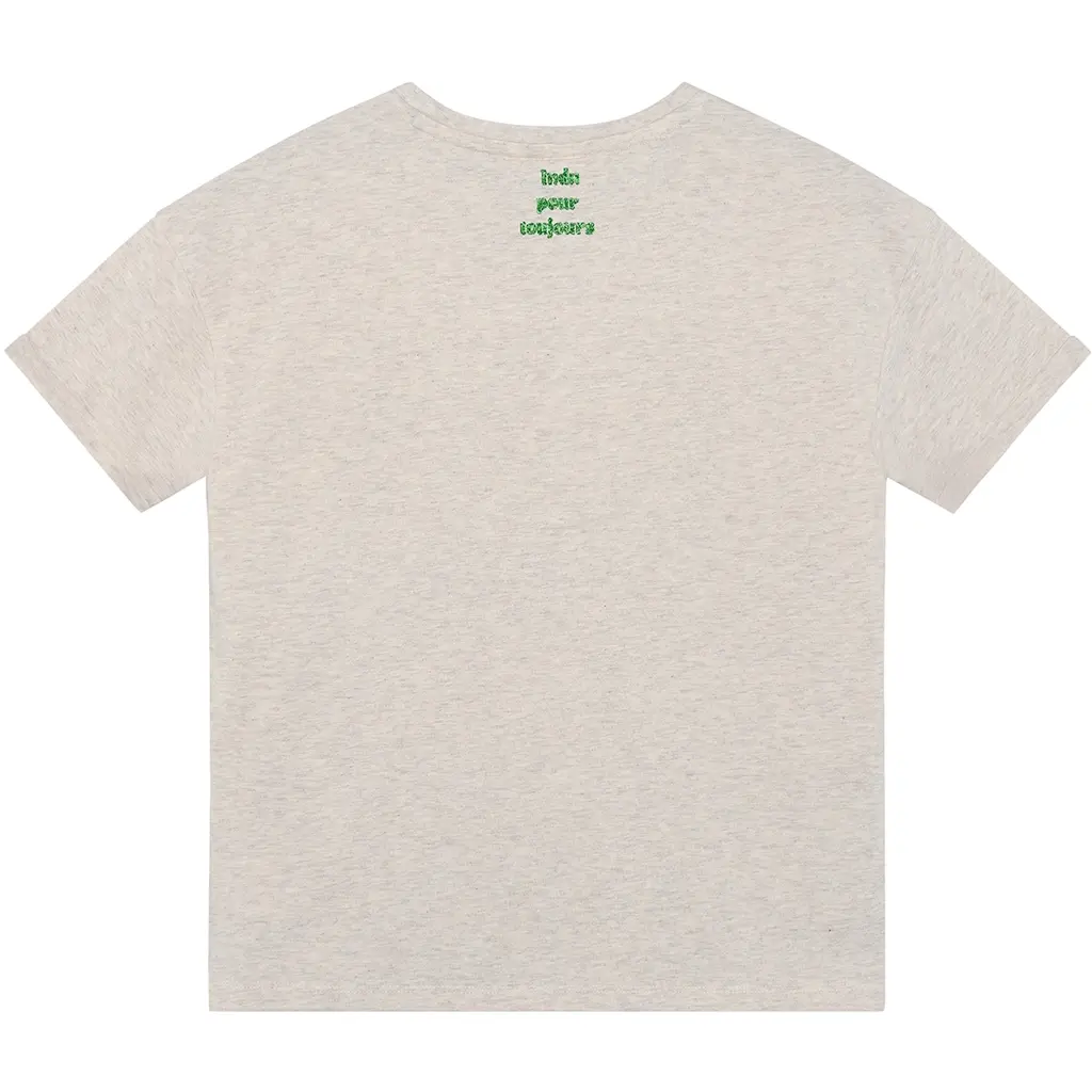 T-shirt wide fit (light sand melange)