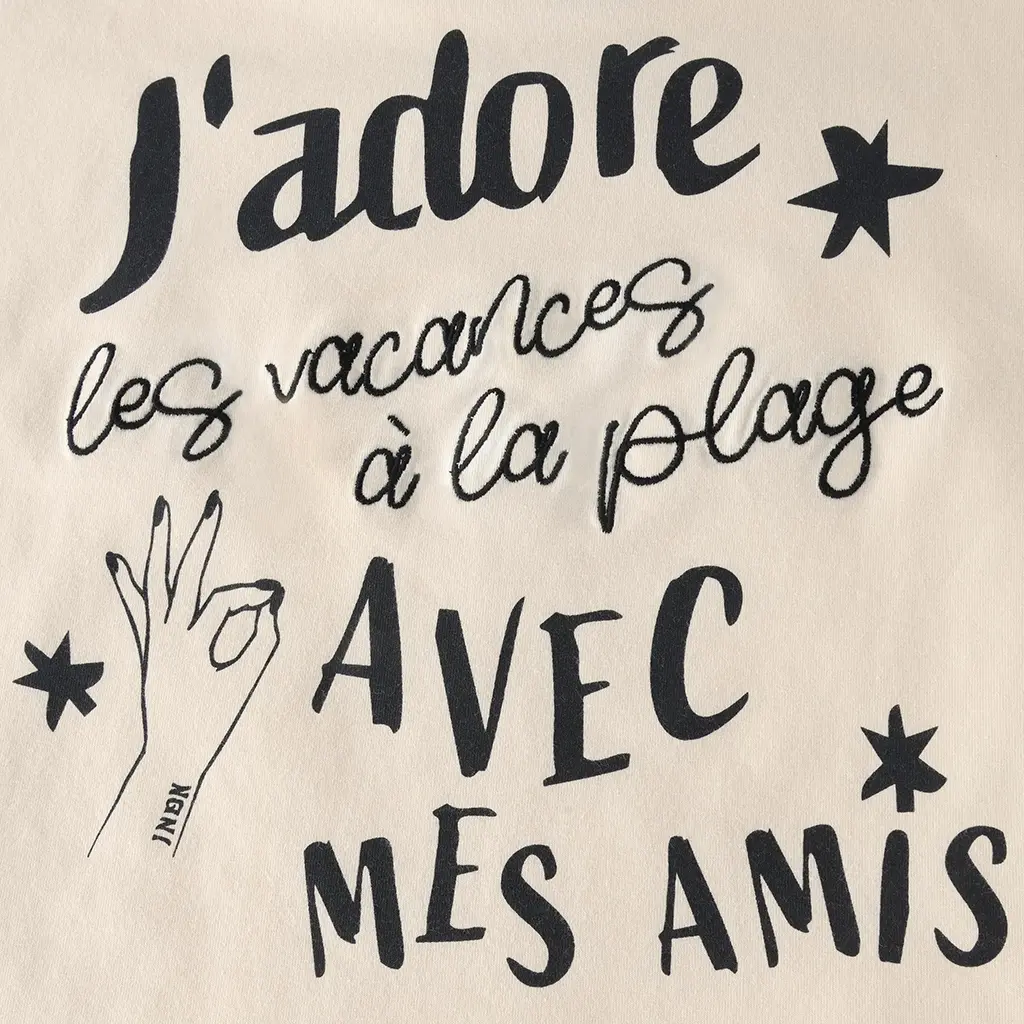 T-shirt cropped (sandshell)