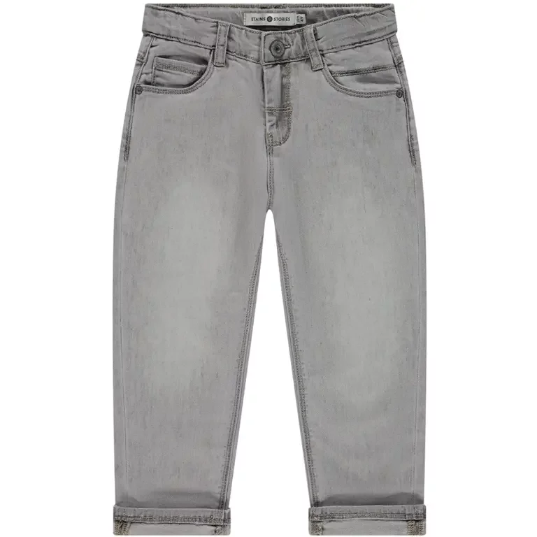 Spijkerbroek wide fit (light grey denim)