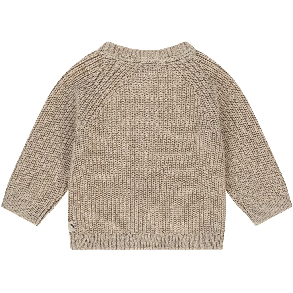 Gebreid vestje (nougat)