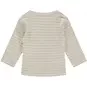 A Tiny Story Overslag shirtje rib met streepje (nougat)