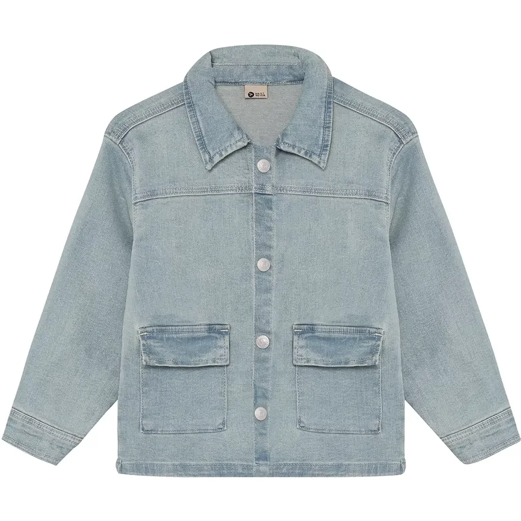 Spijkerjas Backprint (medium blue denim)