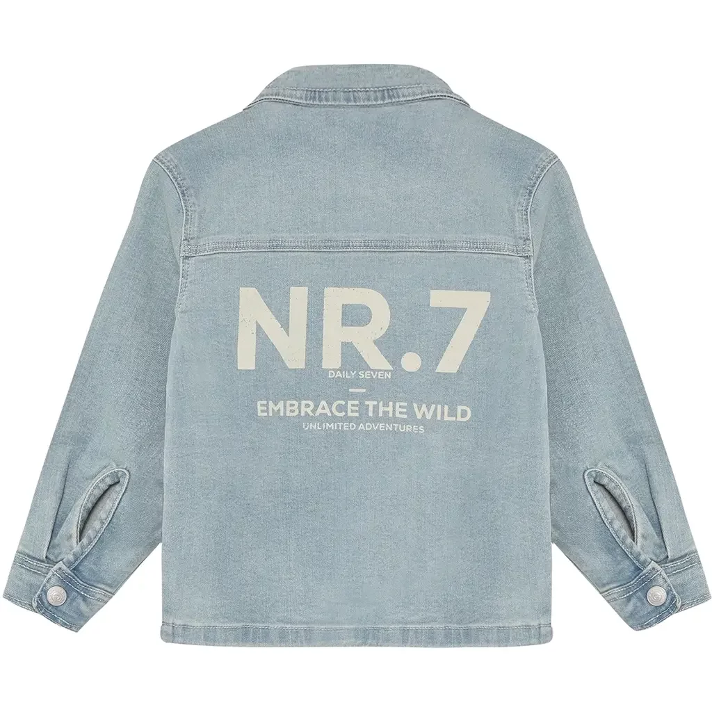 Spijkerjas Backprint (medium blue denim)