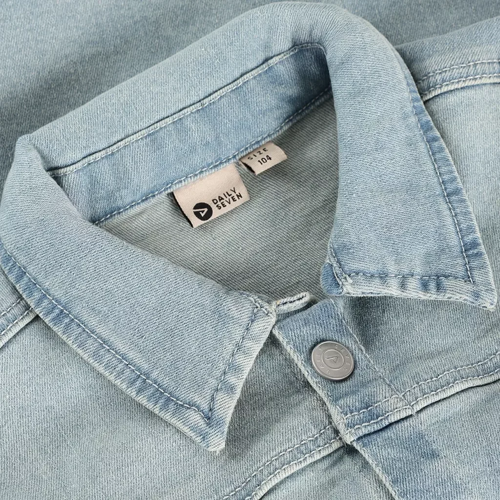 Spijkerjas Backprint (medium blue denim)