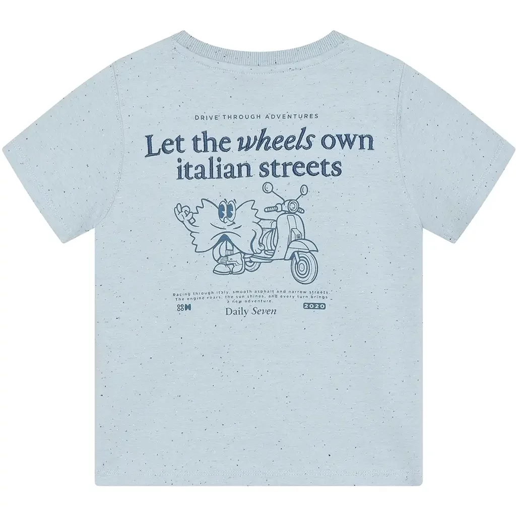 T-shirt backprint (celestial blue)