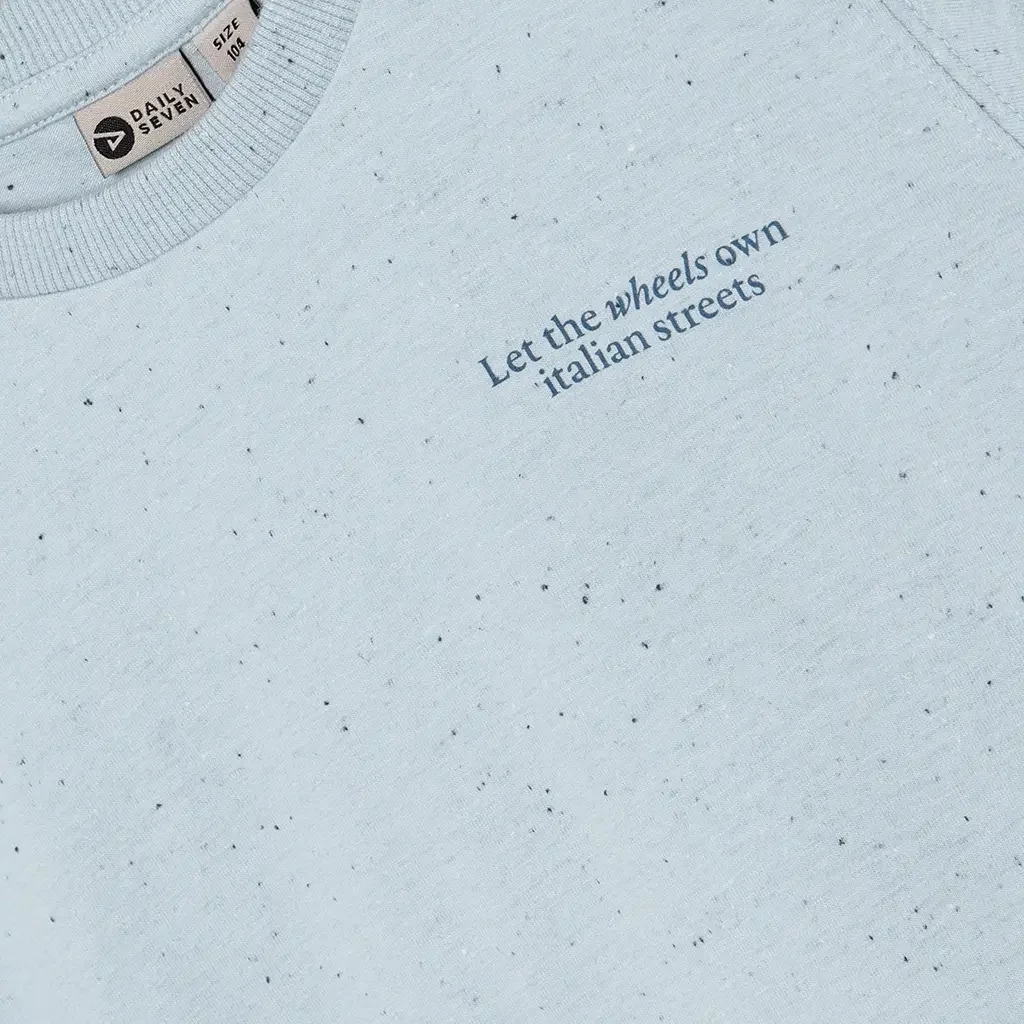 T-shirt backprint (celestial blue)