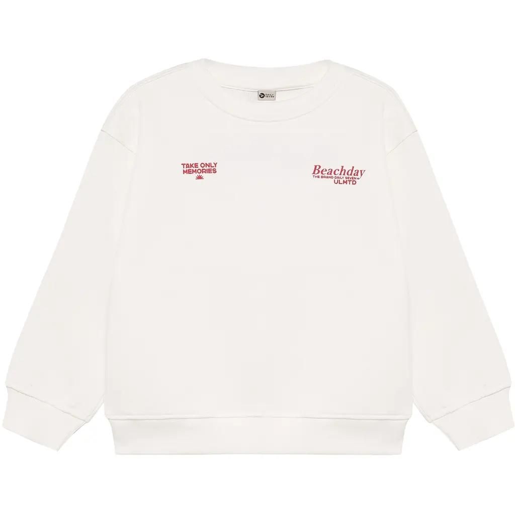 Trui oversized Backprint (egret)