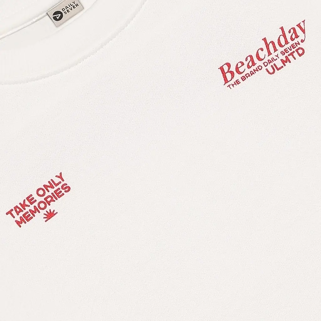 Trui oversized Backprint (egret)