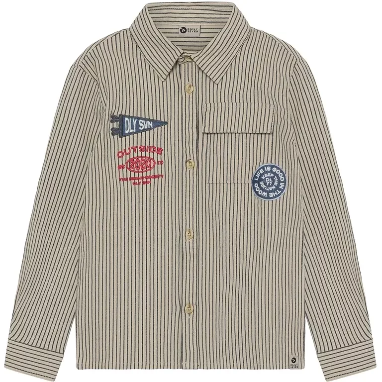 Overhemd stripe (egret)