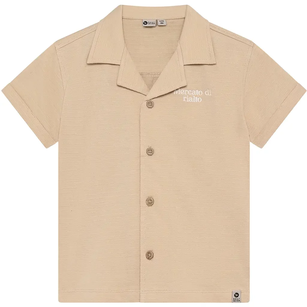 Overhemd Backprint (latte sand)