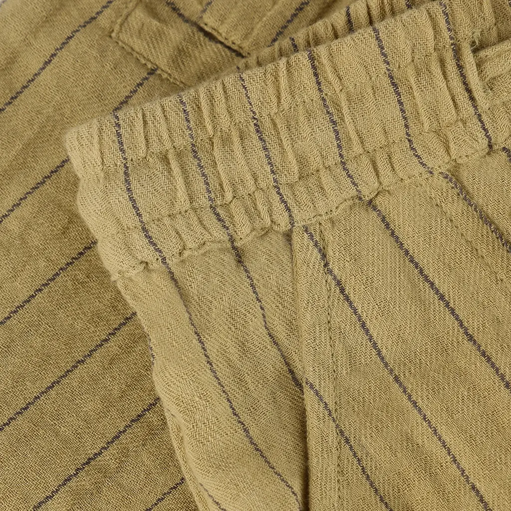 Korte broek stripe (pale olive green)