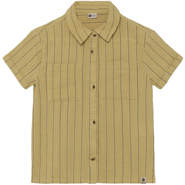 Overhemd stripe (pale olive green)