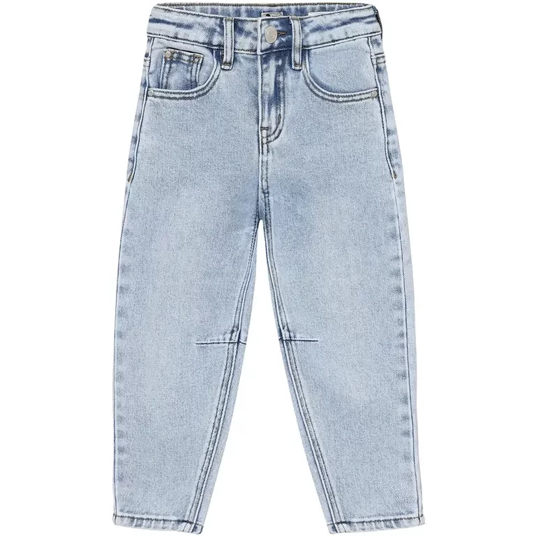 Spijkerbroek barrel fit (blue denim)