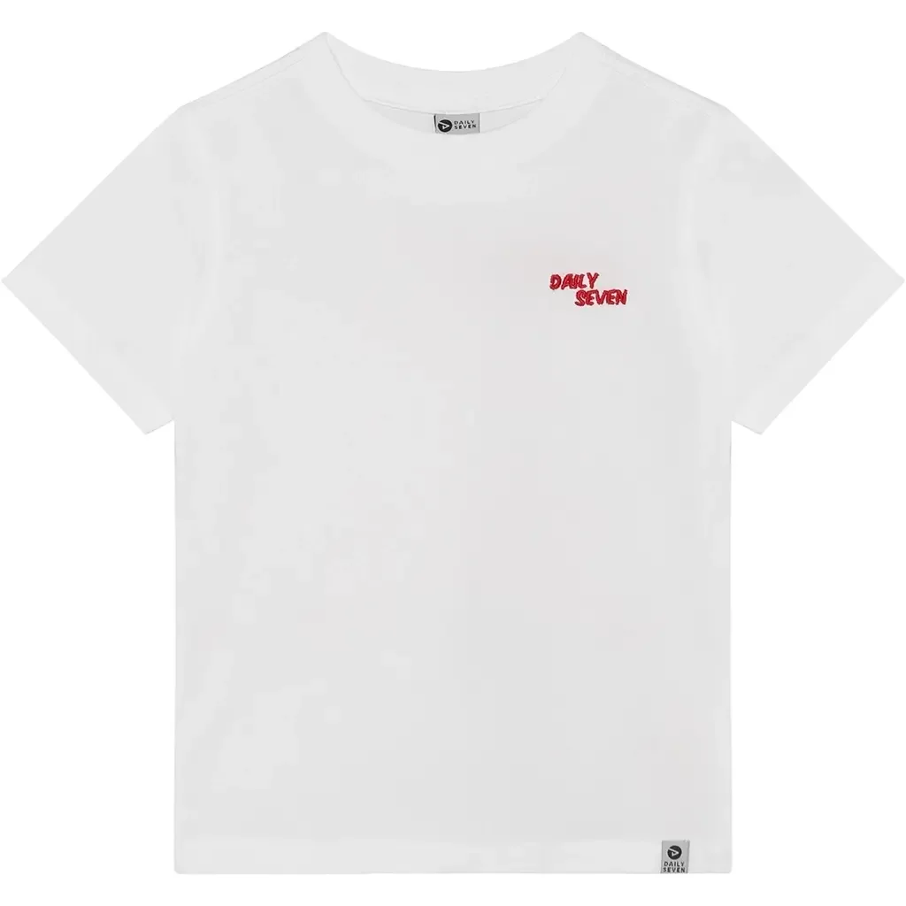 T-shirt oversized backprint (egret)