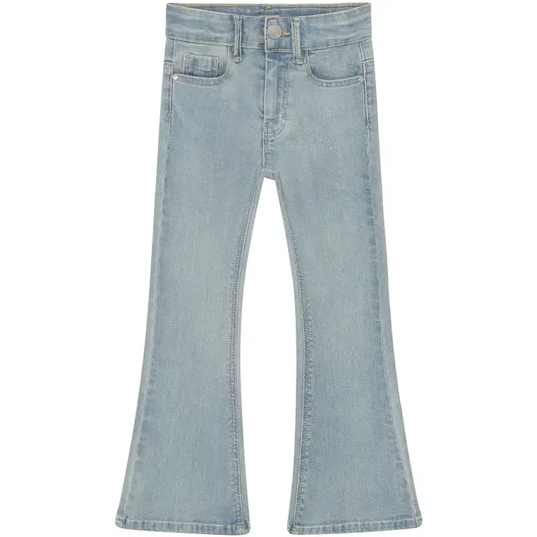 Spijkerbroek flared bow (medium blue denim)
