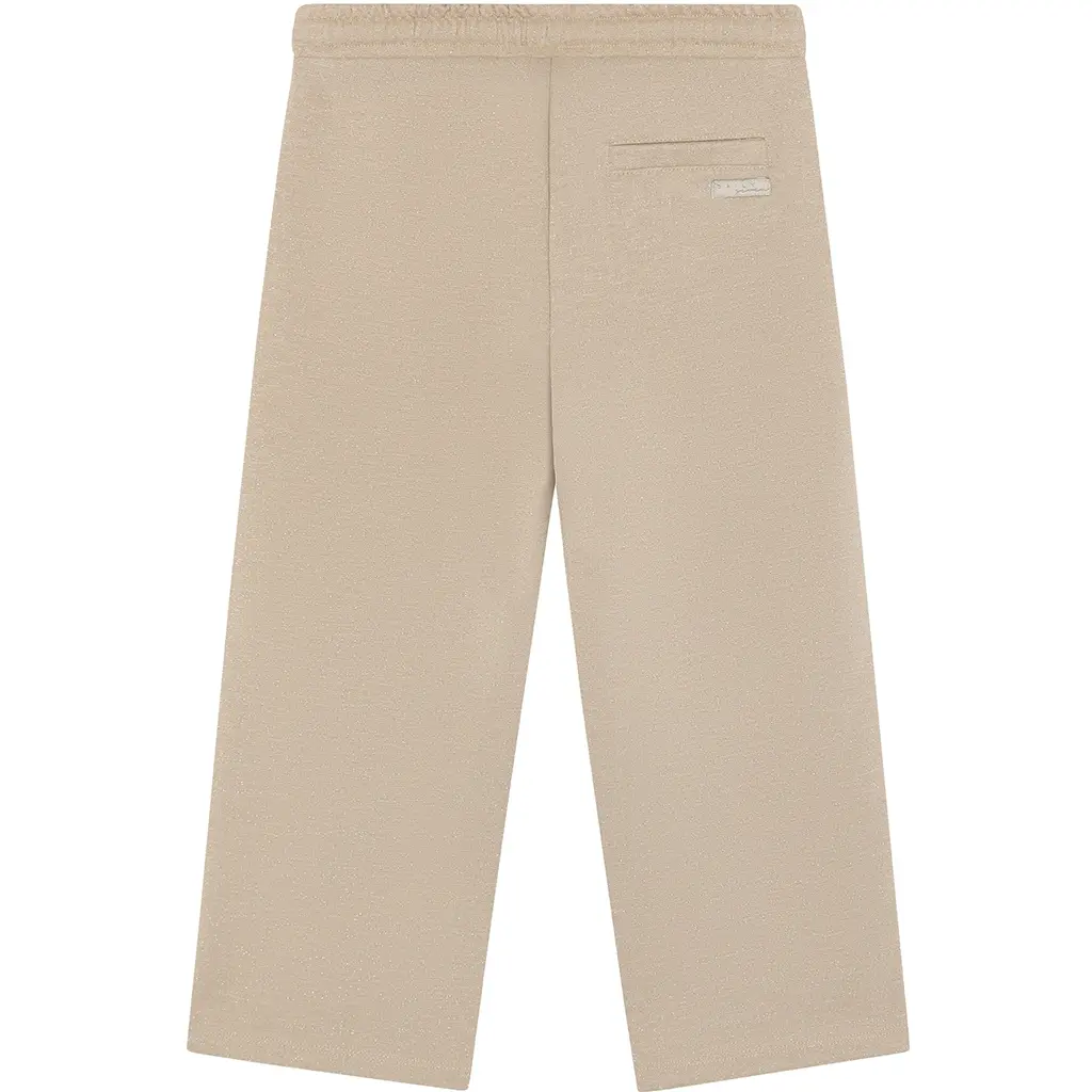 Broek wide fit glitter (latte sand)