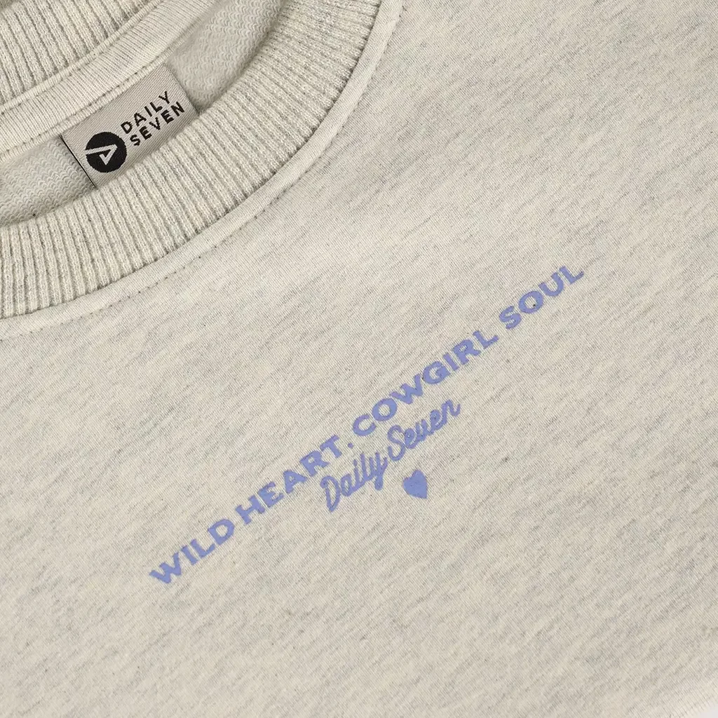 Trui Backprint (creme grey melange)