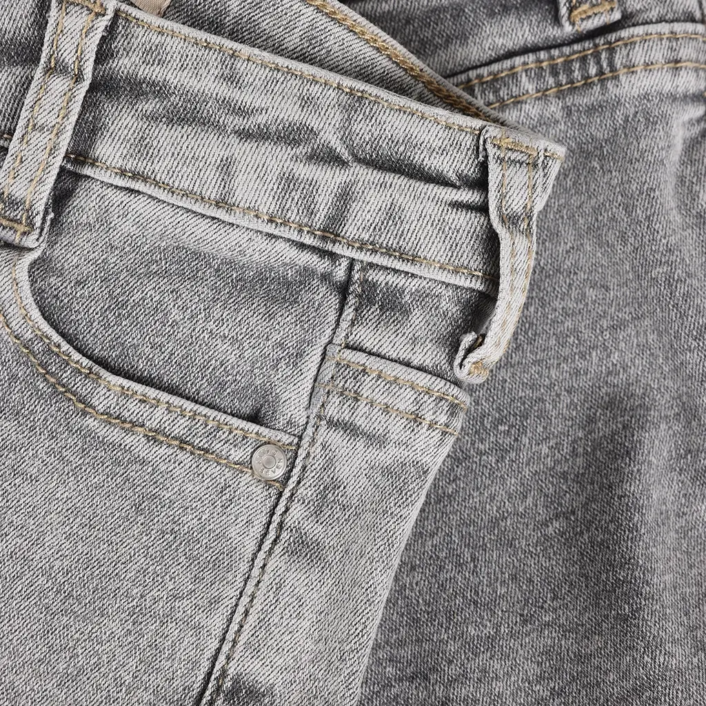 Spijker broek-rokje (grey denim)