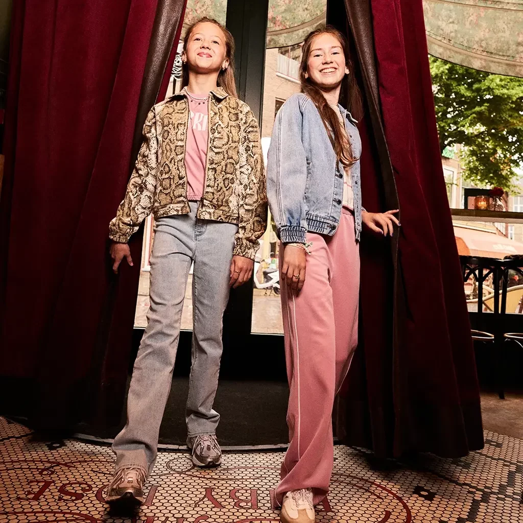 Broek wide fit (lilas)