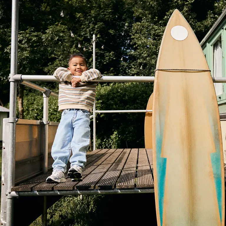 Trui stripe (sandshell)