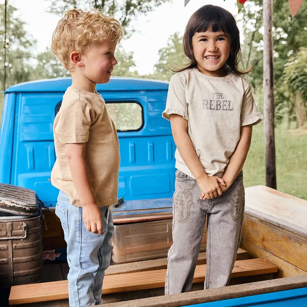 T-shirt (creme grey melange)