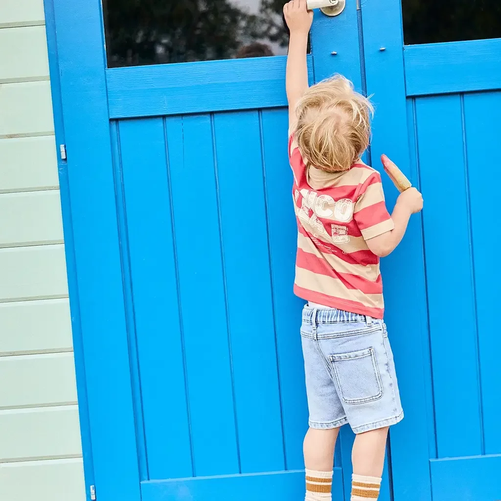 T-shirt stripe Backprint (chrysanthemum)