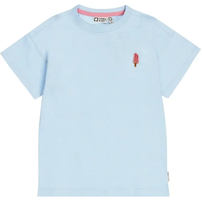 T-shirt Poppi backprint (blue bell)