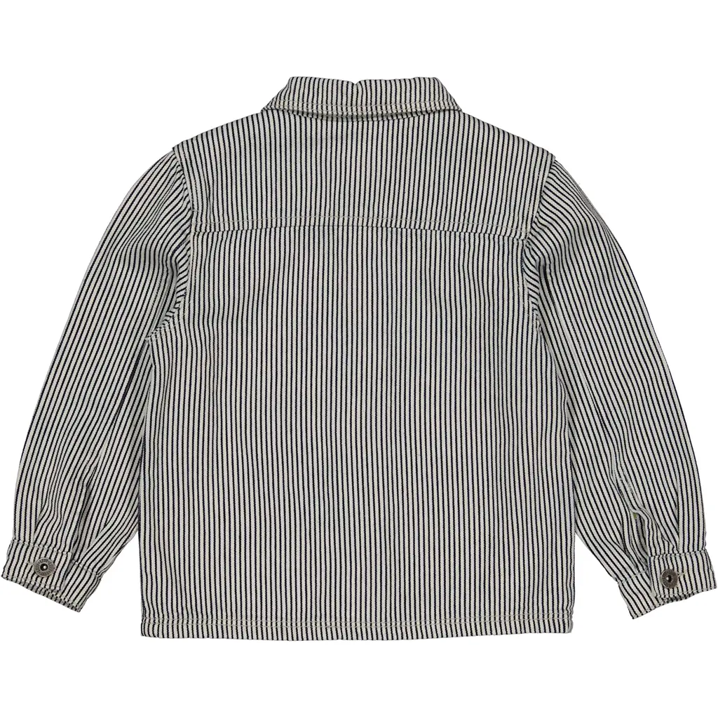 Spijkerjasje Boris (aop blue stripe)