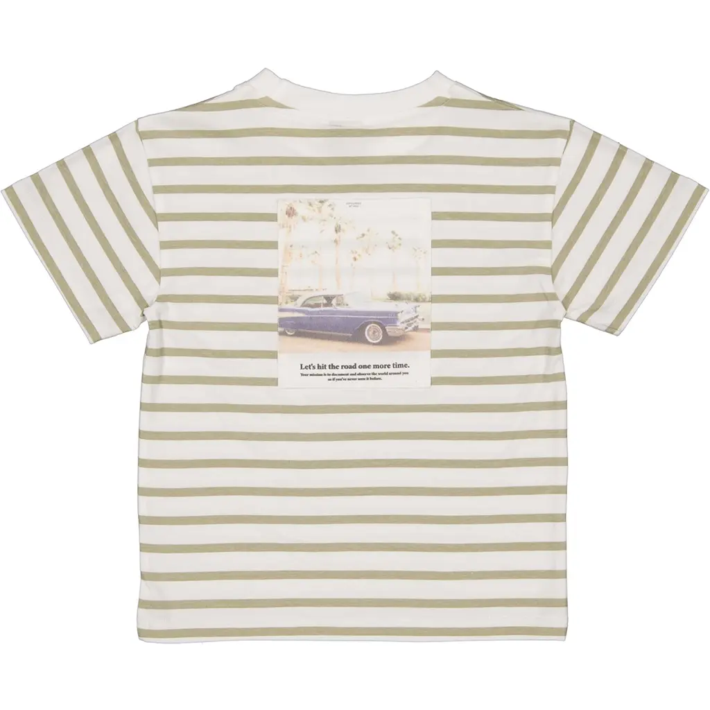 T-shirt Bas (aop white stripe)