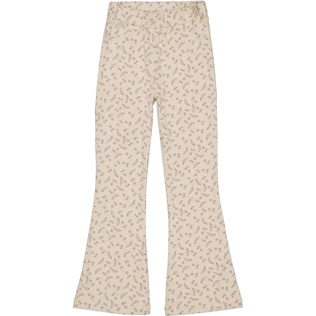 Broek flared Brenda (aop purple flower)