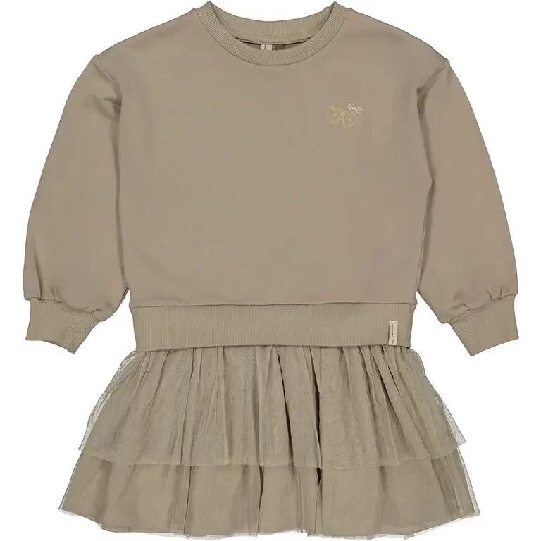 Jurk Barbara (dark taupe)