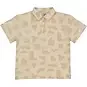 LEVV Polo t-shirt Bertus (aop sand graphic)