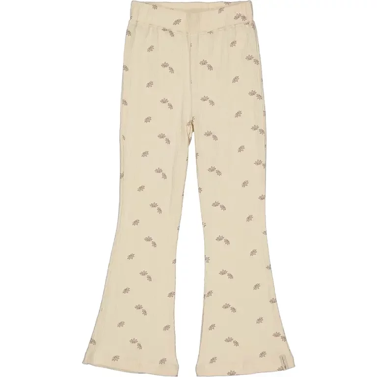 Broek flared Bonnie (aop sand flower)